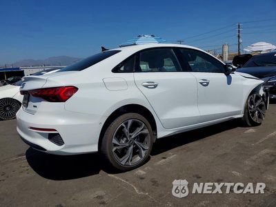 Trzecie zdjęcie samochodu z tyłu: 2023 AUDI A3 PREMIUM VIN:WAUGUDGY0PA143697 - miniatura