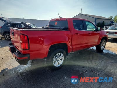 Trzecie zdjęcie samochodu z tyłu: 2020 CHEVROLET COLORADO LT VIN:1GCGSCEN0L1113153 - miniatura