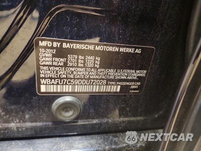 Zdjęcie 12 z 12 samochodu: 2013 BMW 535 XI VIN:WBAFU7C59DDU72028 - miniatura