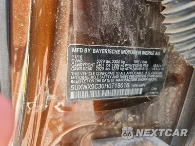 Zdjęcie 13 z 13 samochodu: 2017 BMW X3 XDRIVE28I VIN:5UXWX9C30H0T18016 - miniatura