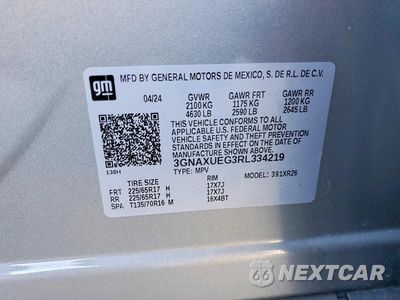 Zdjęcie 12 z 12 samochodu: 2024 CHEVROLET EQUINOX LT VIN:3GNAXUEG3RL334219 - miniatura