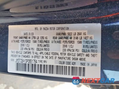 Zdjęcie 13 z 13 samochodu: 2023 MAZDA CX-9 TOURING PLUS VIN:JM3TCBAY0P0651764 - miniatura