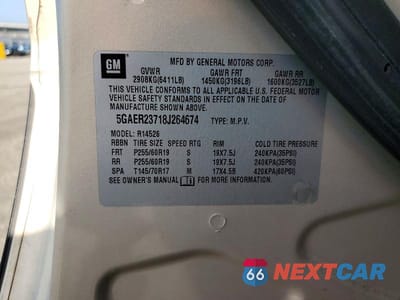 Zdjęcie 13 z 13 samochodu: 2008 BUICK ENCLAVE CXL VIN:5GAER23718J264674 - miniatura