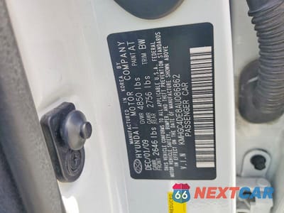 Zdjęcie 12 z 12 samochodu: 2010 HYUNDAI GENESIS 3.8L VIN:KMHGC4DE8AU086862 - miniatura