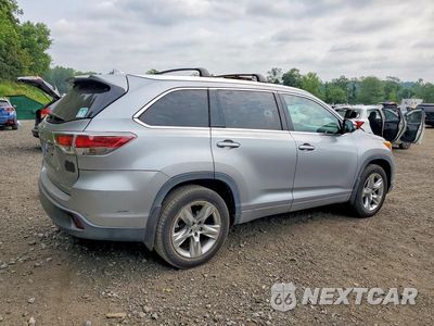 Trzecie zdjęcie samochodu z tyłu: 2015 TOYOTA HIGHLANDER LIMITED PLATINUM VIN:5TDDKRFH1FS143011 - miniatura