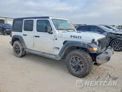 Czwarte zdjęcie samochodu z boku: 2021 JEEP WRANGLER UNLIMITED SPORT VIN:1C4HJXDN9MW604759 - miniatura