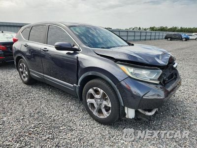 Czwarte zdjęcie samochodu z boku: 2017 HONDA CR-V EX VIN:5J6RW1H50HL013041 - miniatura