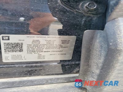 Zdjęcie 13 z 13 samochodu: 2019 CHEVROLET TRAVERSE LT VIN:1GNEVGKW8KJ308927 - miniatura