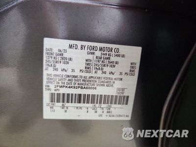 Zdjęcie 13 z 13 samochodu: 2023 FORD EDGE TITANIUM VIN:2FMPK4K92PBA60006 - miniatura