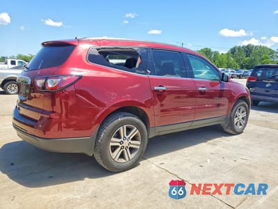 Trzecie zdjęcie samochodu z tyłu: 2017 CHEVROLET TRAVERSE LT VIN:1GNKVGKD7HJ140868 - miniatura