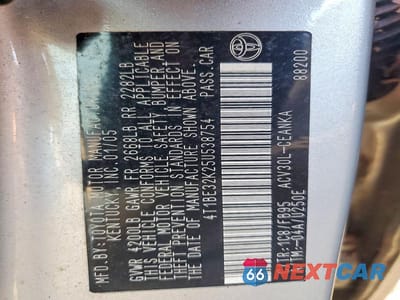 Zdjęcie 12 z 12 samochodu: 2005 TOYOTA CAMRY LE VIN:4T1BE32K25U538754 - miniatura