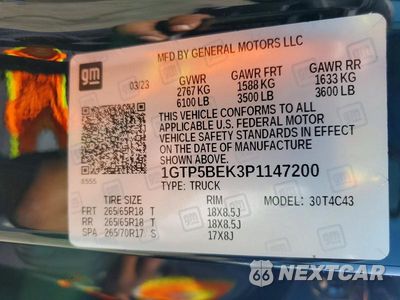 Zdjęcie 13 z 13 samochodu: 2023 GMC CANYON ELEVATION VIN:1GTP5BEK3P1147200 - miniatura