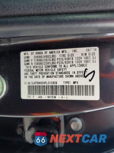 Zdjęcie 13 z 13 samochodu: 2015 ACURA RDX VIN:5J8TB4H34FL010908 - miniatura