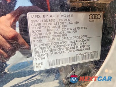 Zdjęcie 12 z 12 samochodu: 2017 AUDI Q7 PRESTIGE VIN:WA1VAAF76HD057153 - miniatura