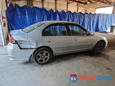 Trzecie zdjęcie samochodu z tyłu: 2003 HONDA CIVIC VIN:1HGES16533L029263 - miniatura