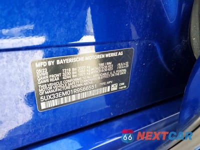 Zdjęcie 13 z 13 samochodu: 2024 BMW X7 M60I VIN:5UX33EM01R9S66551 - miniatura