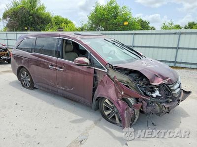 Czwarte zdjęcie samochodu z boku: 2015 HONDA ODYSSEY TOURING VIN:5FNRL5H92FB063738 - miniatura