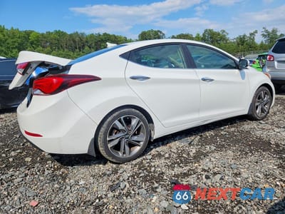 Trzecie zdjęcie samochodu z tyłu: 2014 HYUNDAI ELANTRA LIMITED VIN:5NPDH4AE5EH488156 - miniatura