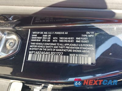 Zdjęcie 12 z 12 samochodu: 2019 PORSCHE MACAN S VIN:WP1AB2A54KLB31727 - miniatura
