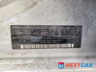 Zdjęcie 12 z 12 samochodu: 2014 HYUNDAI ELANTRA SE VIN:5NPDH4AE4EH464317 - miniatura