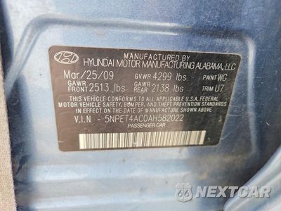 Zdjęcie 12 z 12 samochodu: 2010 HYUNDAI SONATA GLS VIN:5NPET4AC0AH582022 - miniatura
