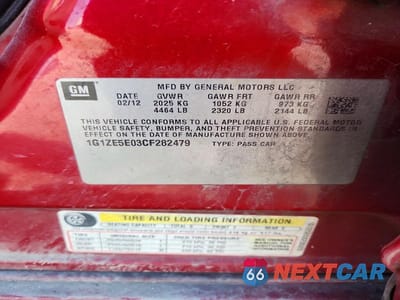 Zdjęcie 12 z 12 samochodu: 2012 CHEVROLET MALIBU LTZ VIN:1G1ZE5E03CF282479 - miniatura