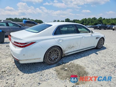 Trzecie zdjęcie samochodu z tyłu: 2021 GENESIS G90 ULTIMATE VIN:KMTF54PH2MU091013 - miniatura