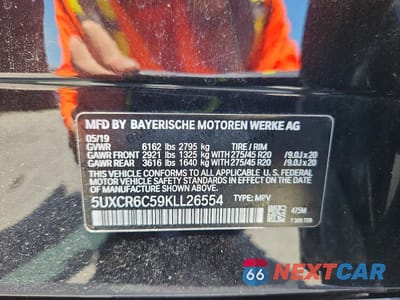 Zdjęcie 13 z 13 samochodu: 2019 BMW X5 XDRIVE40I VIN:5UXCR6C59KLL26554 - miniatura