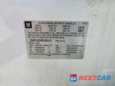 Zdjęcie 13 z 13 samochodu: 2015 GMC TERRAIN SLT VIN:2GKFLXE30F6365019 - miniatura