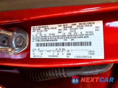 Zdjęcie 13 z 13 samochodu: 2021 FORD ESCAPE SE VIN:1FMCU9G62MUA46259 - miniatura