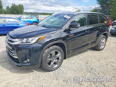 2018 TOYOTA HIGHLANDER HYBRID LIMITED PLATINUM 5TDDGRFH3JS044894 - główne zdjęcie licytacji z USA - miniatura