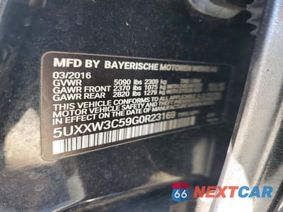 Zdjęcie 12 z 12 samochodu: 2016 BMW X4 XDRIVE28I VIN:5UXXW3C59G0R23169 - miniatura
