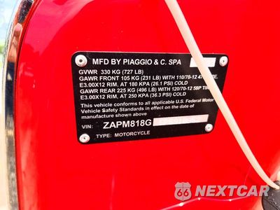 Zdjęcie 9 z 9 samochodu: 2023 VESPA PRIMAVERA/SPRINT 150 VIN:ZAPM818G5P5910952 - miniatura