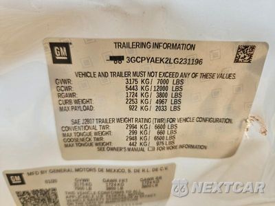 Zdjęcie 13 z 13 samochodu: 2020 CHEVROLET 1500 VIN:3GCPYAEK2LG231196 - miniatura