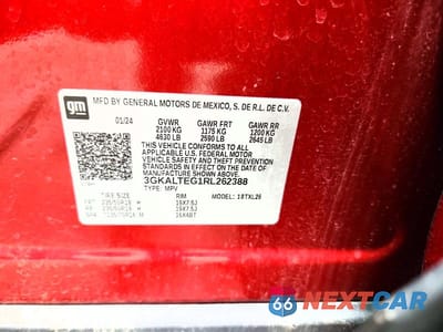 Zdjęcie 13 z 13 samochodu: 2024 GMC TERRAIN SLE VIN:3GKALTEG1RL262388 - miniatura