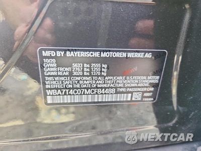 Zdjęcie 12 z 12 samochodu: 2021 BMW 740 XI VIN:WBA7T4C07MCF84488 - miniatura
