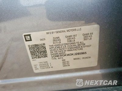 Zdjęcie 13 z 13 samochodu: 2019 CHEVROLET TRAVERSE LT VIN:1GNERGKW3KJ285965 - miniatura