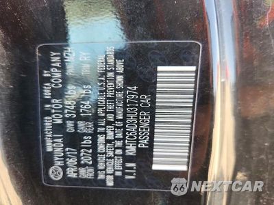 Zdjęcie 12 z 12 samochodu: 2017 HYUNDAI VELOSTER BASE VIN:KMHTC6AD3HU317974 - miniatura