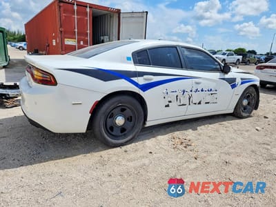 Trzecie zdjęcie samochodu z tyłu: 2019 DODGE CHARGER POLICE VIN:2C3CDXAT3KH581676 - miniatura