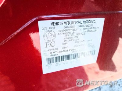 Zdjęcie 13 z 13 samochodu: 2015 FORD EDGE SEL VIN:2FMTK4J80FBB93854 - miniatura