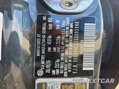 Zdjęcie 13 z 13 samochodu: 2016 KIA OPTIMA SXL VIN:5XXGV4L23GG095988 - miniatura