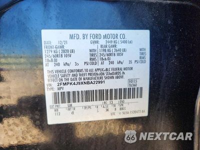 Zdjęcie 14 z 14 samochodu: 2022 FORD EDGE SEL VIN:2FMPK4J9XNBA22991 - miniatura