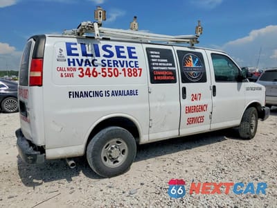 Trzecie zdjęcie samochodu z tyłu: 2014 CHEVROLET EXPRESS G2500 VIN:1GCWGFBA7E1100046 - miniatura