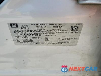Zdjęcie 12 z 12 samochodu: 2015 CHEVROLET EQUINOX LS VIN:1GNFLEEK3FZ135042 - miniatura