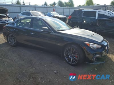 Czwarte zdjęcie samochodu z boku: 2018 INFINITI Q50 RED SPORT 400 VIN:JN1FV7AR4JM700103 - miniatura