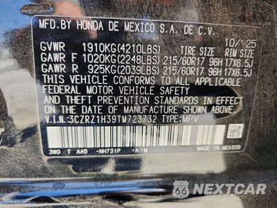 Zdjęcie 14 z 14 samochodu: 2026 HONDA HR-V LX VIN:3CZRZ1H39TM723732 - miniatura