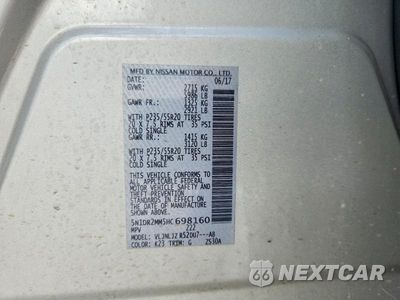 Zdjęcie 13 z 13 samochodu: 2017 NISSAN PATHFINDER PLATINUM VIN:5N1DR2MM5HC698160 - miniatura