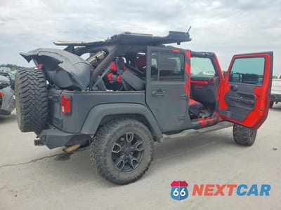 Trzecie zdjęcie samochodu z tyłu: 2007 JEEP WRANGLER SAHARA VIN:1J8GA59197L214801 - miniatura