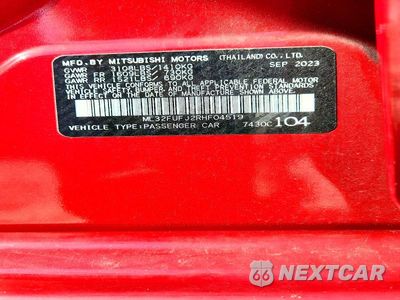 Zdjęcie 13 z 13 samochodu: 2024 MITSUBISHI MIRAGE G4 ES VIN:ML32FUFJ2RHF04519 - miniatura
