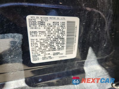 Zdjęcie 12 z 12 samochodu: 2013 NISSAN ROGUE VIN:JN8AS5MV6DW146301 - miniatura